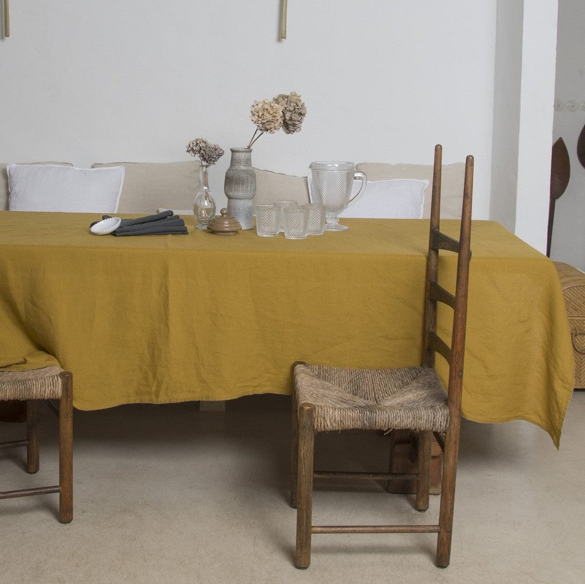 Nappe lin lavé HORTENSE 150x300 - febronie.com