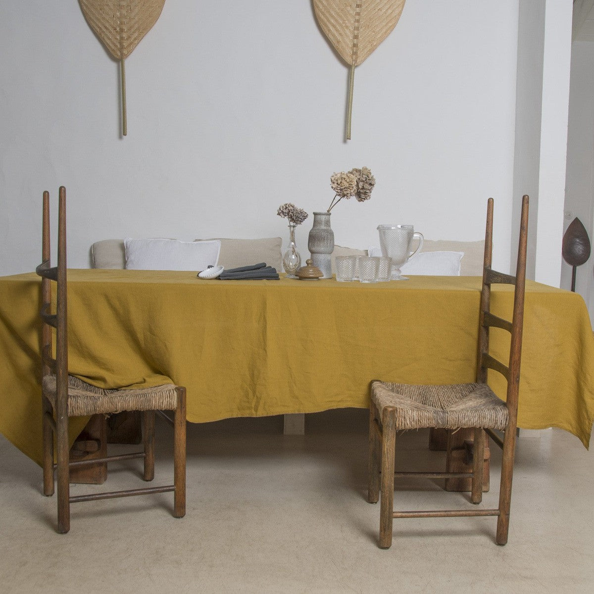 Nappe lin lavé HORTENSE 150x250 - febronie.com