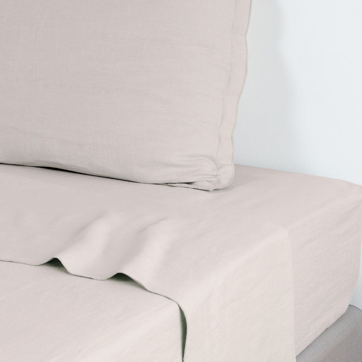Drap plat lin lavé HORTENSE 240x300 - febronie.com