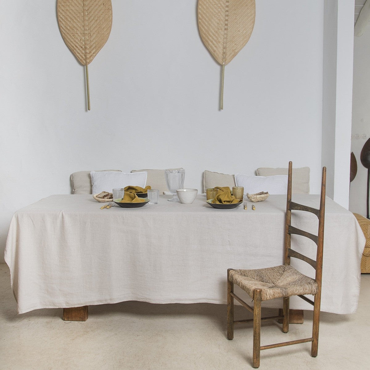 Nappe lin lavé HORTENSE 150x300 - febronie.com