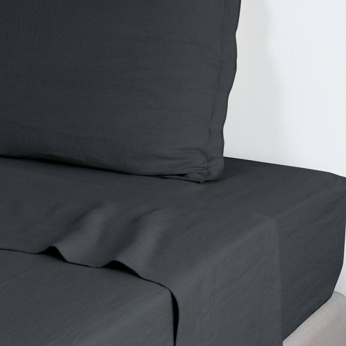 Drap plat lin lavé HORTENSE 240x300 - febronie.com