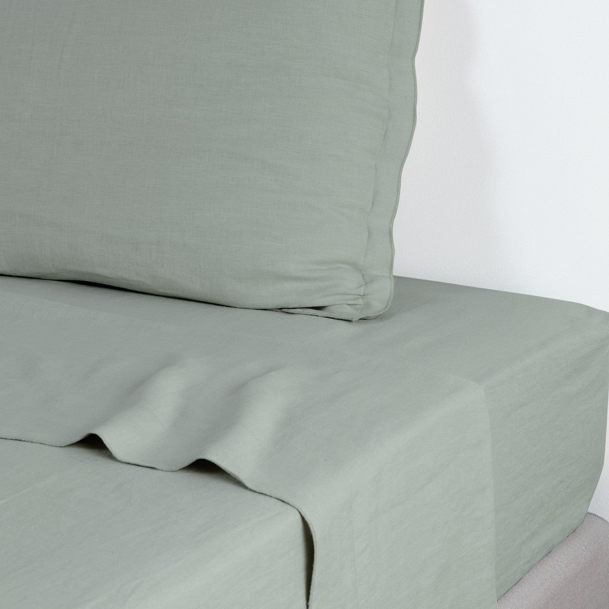 Drap plat lin lavé HORTENSE 240x300 - febronie.com