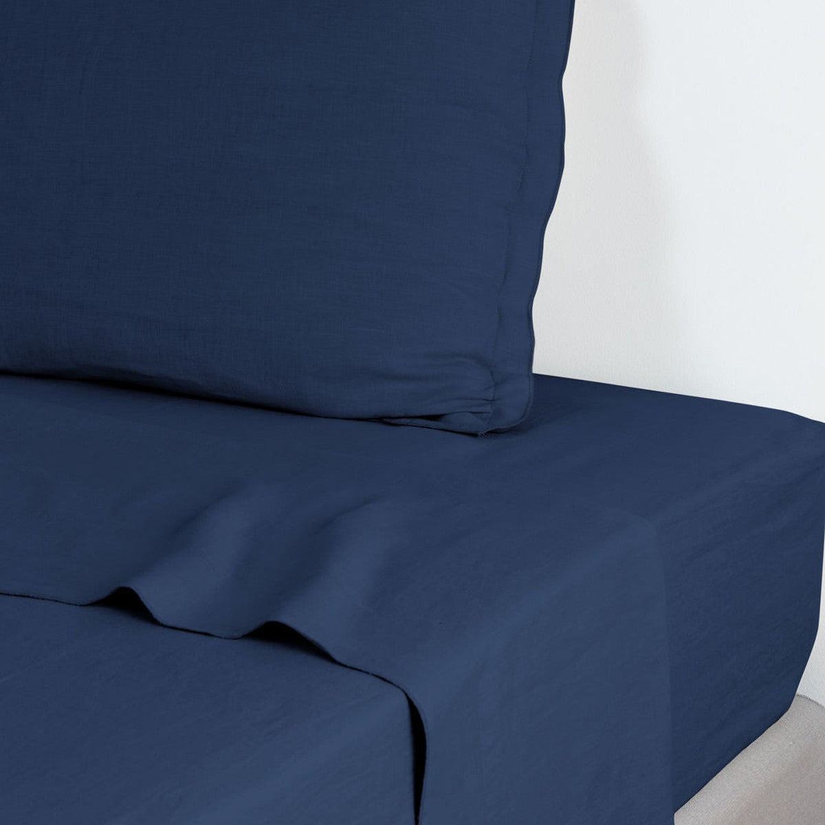 Drap plat lin lavé HORTENSE 240x300 - febronie.com