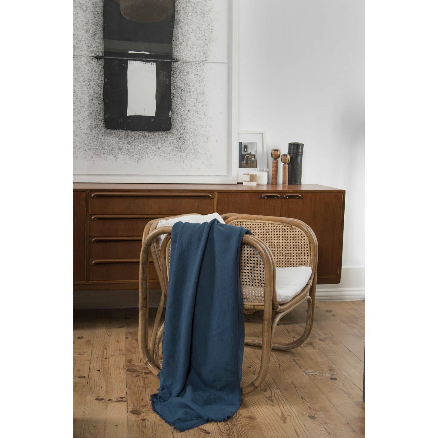 HORTENSE washed linen bedspread 180x260