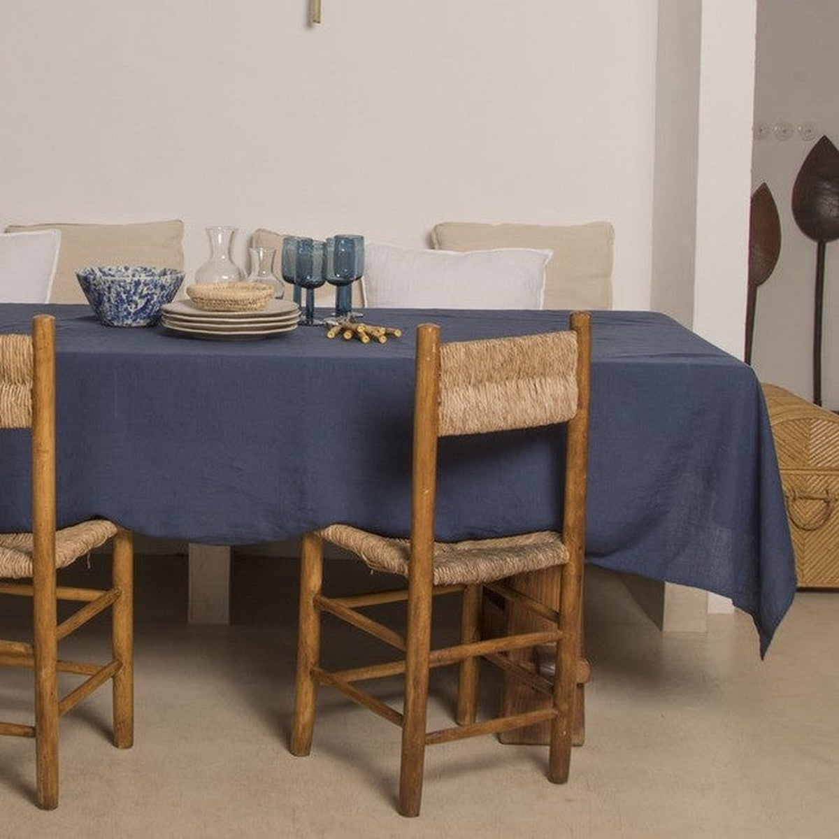 Nappe lin lavé HORTENSE 150x300 - febronie.com