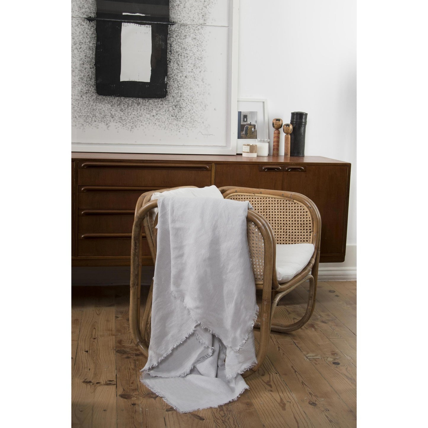 HORTENSE washed linen bedspread 180x260