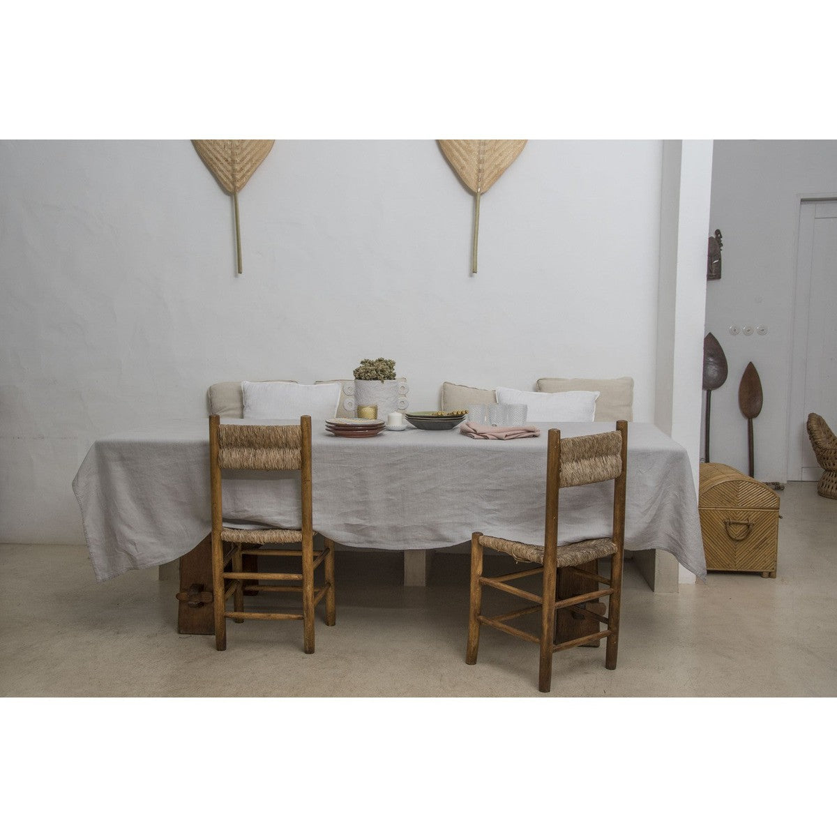Nappe lin lavé HORTENSE 150x250 - febronie.com
