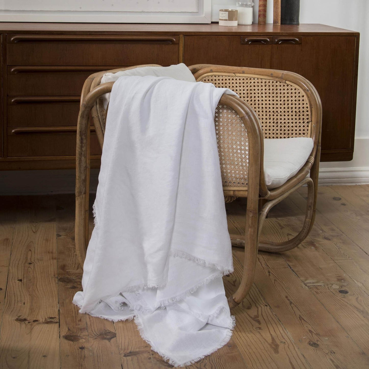 HORTENSE washed linen bedspread 180x260