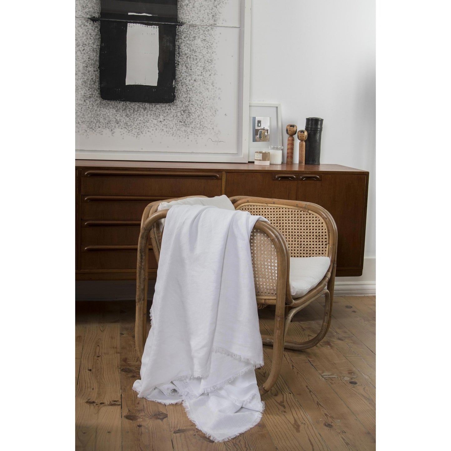 HORTENSE washed linen bedspread 180x260
