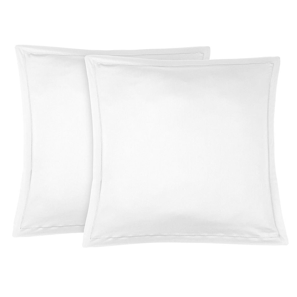 Taie d'oreiller (x2) satin de coton blanc JULIA