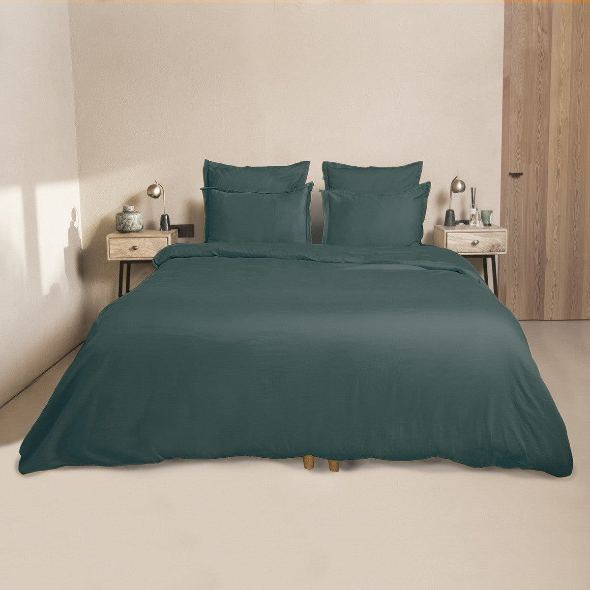 Housse de couette satin de coton canard JULIA febronie.com