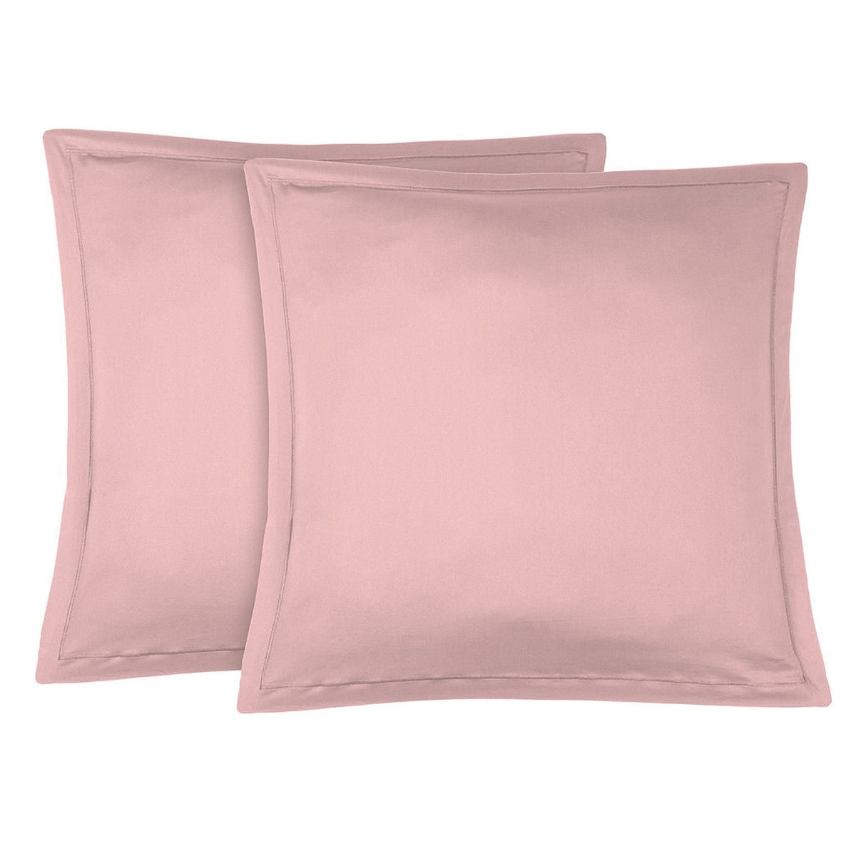 Taie d'oreiller (x2) satin de coton rose JULIA