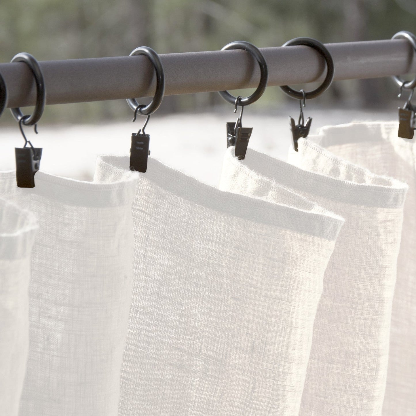 Panneau de rideau coton 180x200 MAHDIA - lin