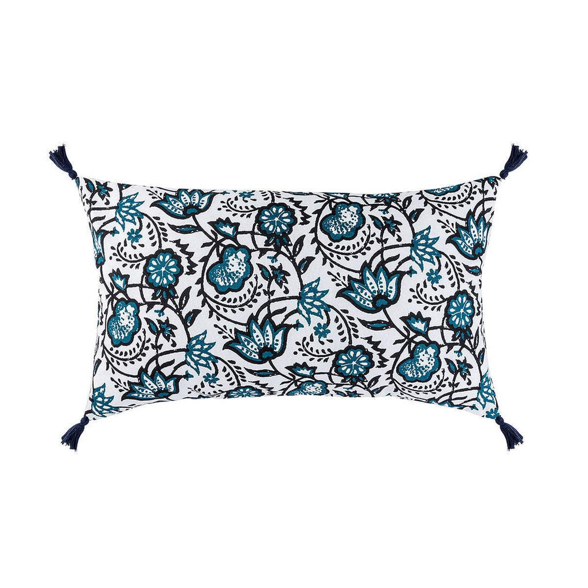 Housse de coussin-Housse de coussin coton CARMA 50x30-bleu peacock