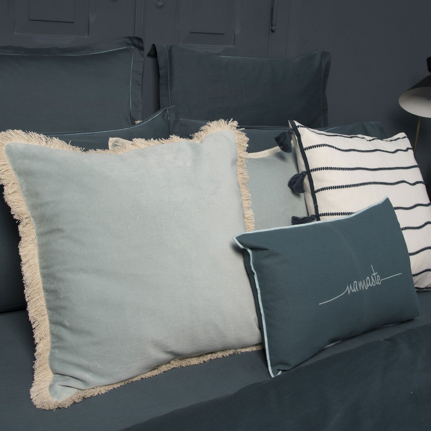 Cotton velvet cushion 50x50 ANDREA