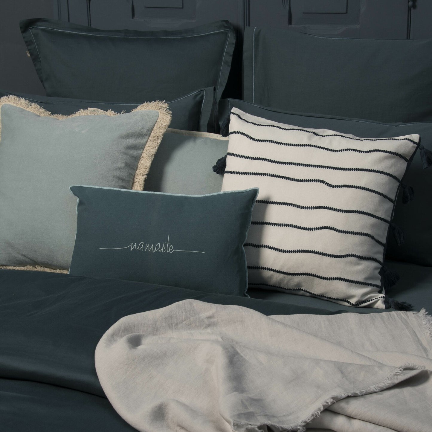 Cotton velvet cushion 50x50 ANDREA