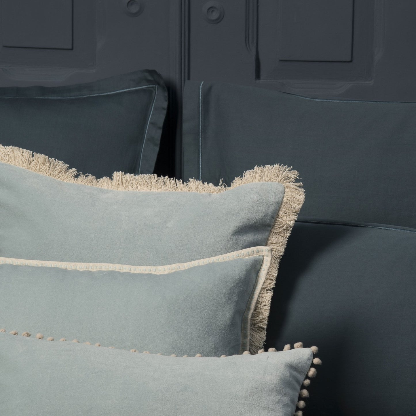 Cotton velvet cushion 50x50 ANDREA