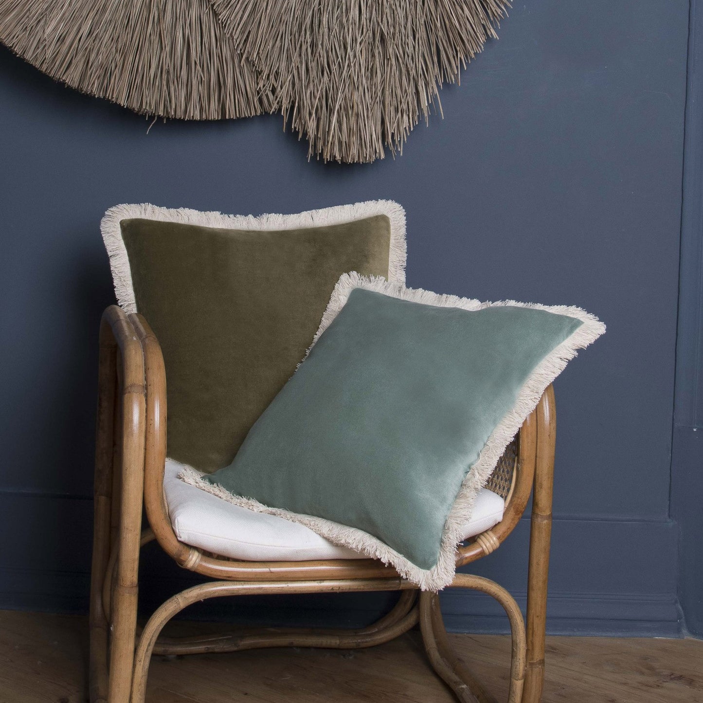 Cotton velvet cushion 50x50 ANDREA