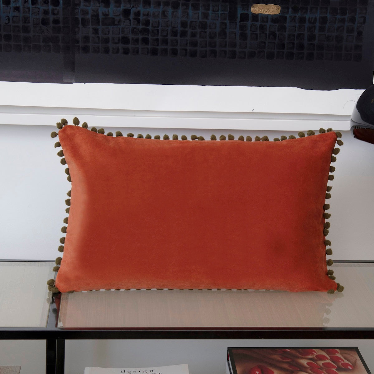 Coussin velours de coton 50x30 CLEO