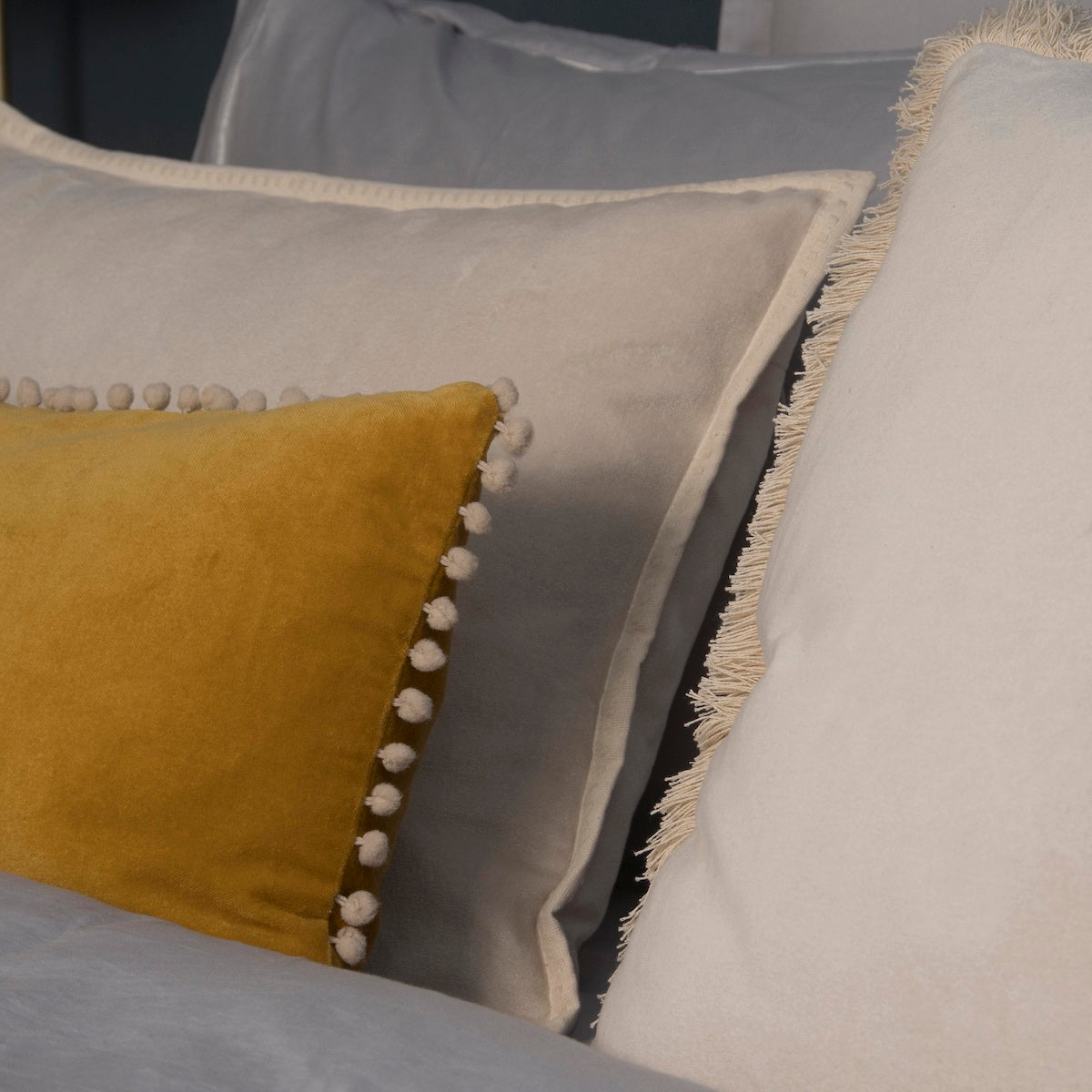 Coussin velours de coton 50x30 CLEO