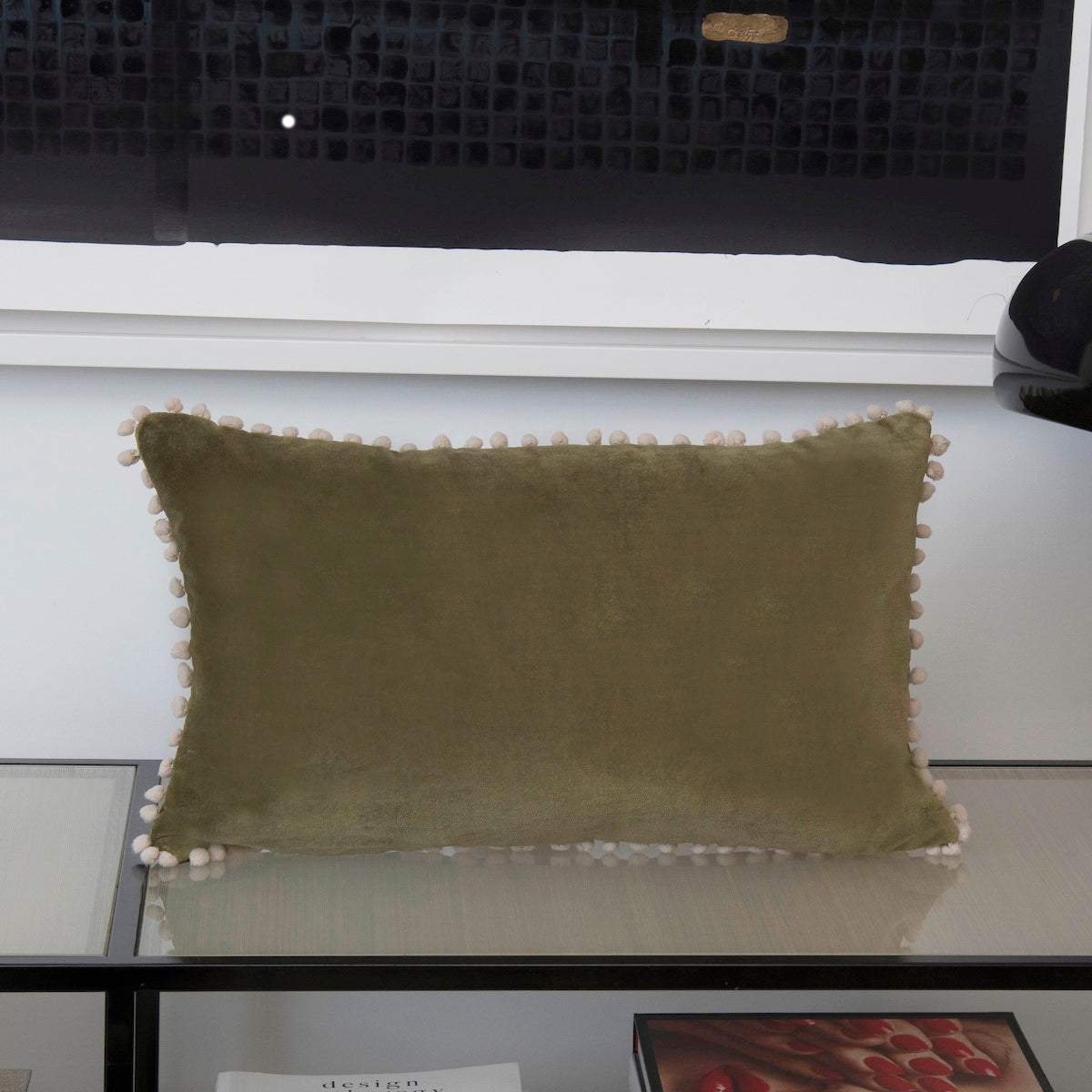 Coussin velours de coton 50x30 CLEO