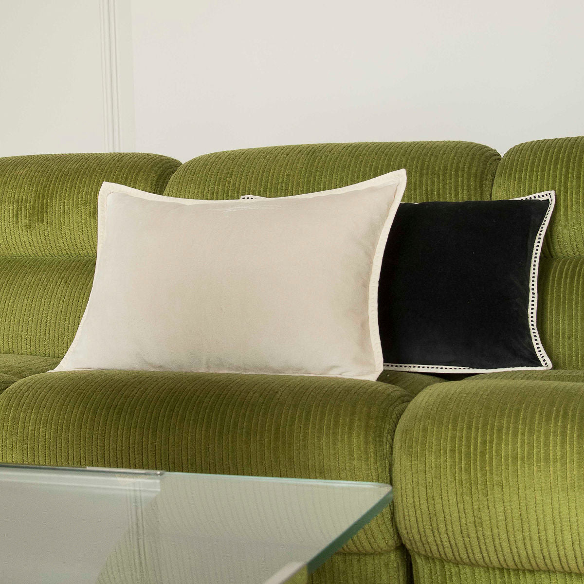 ERIN cotton velvet cushion 60x40