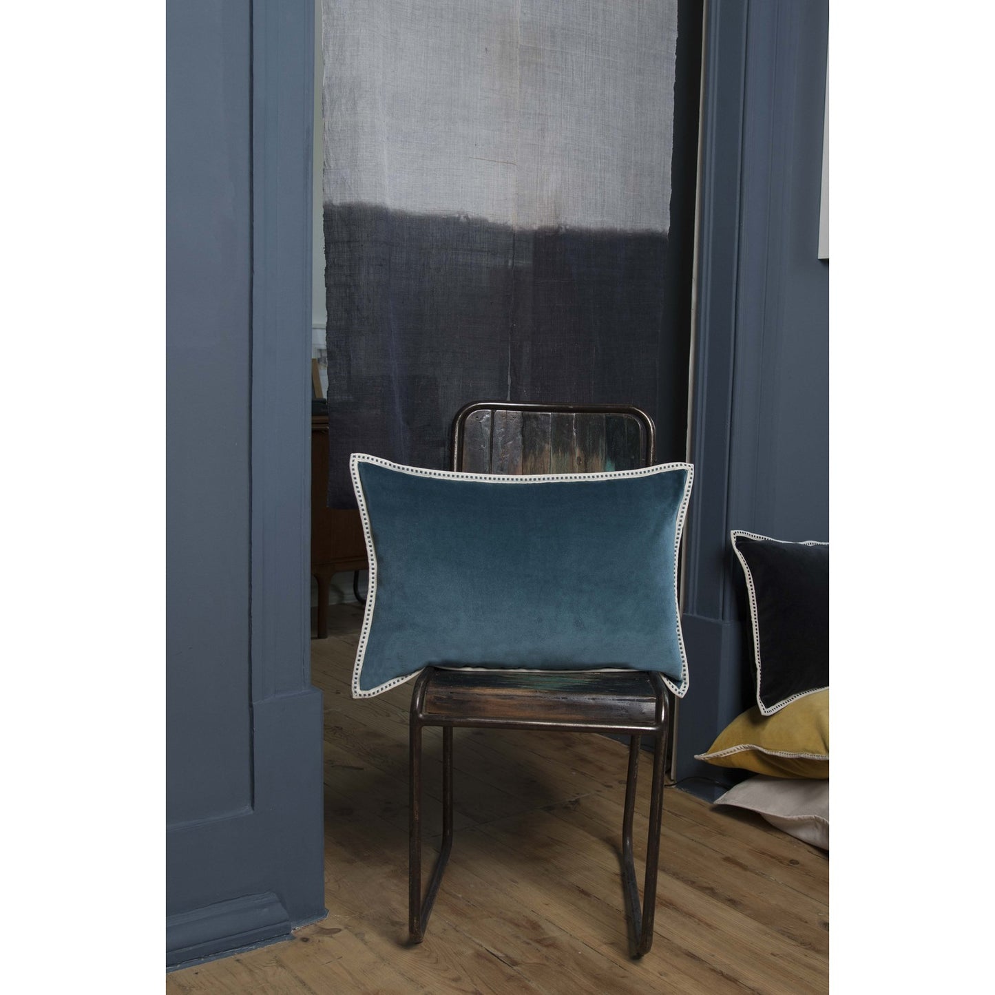 ERIN cotton velvet cushion 60x40