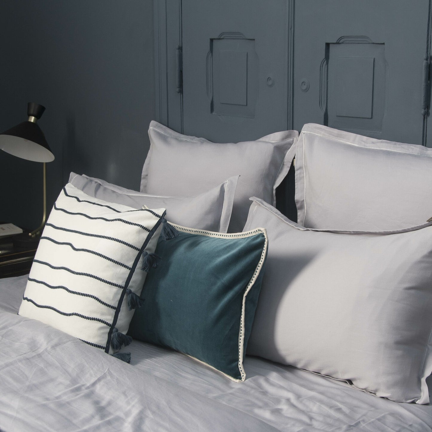 ERIN cotton velvet cushion 60x40