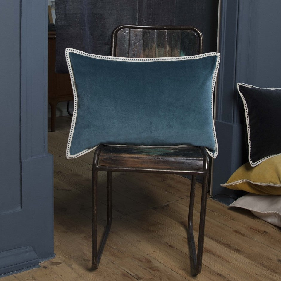 ERIN cotton velvet cushion 60x40
