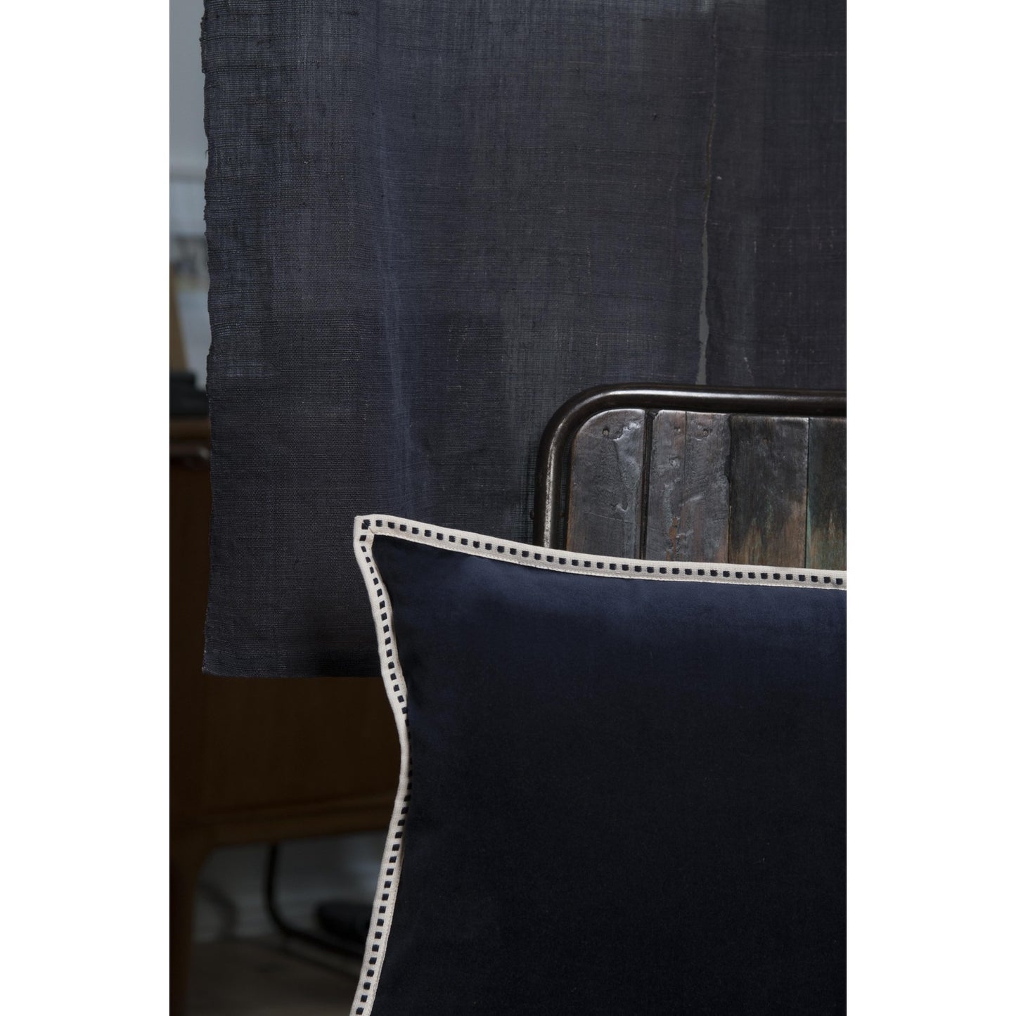 ERIN cotton velvet cushion 60x40