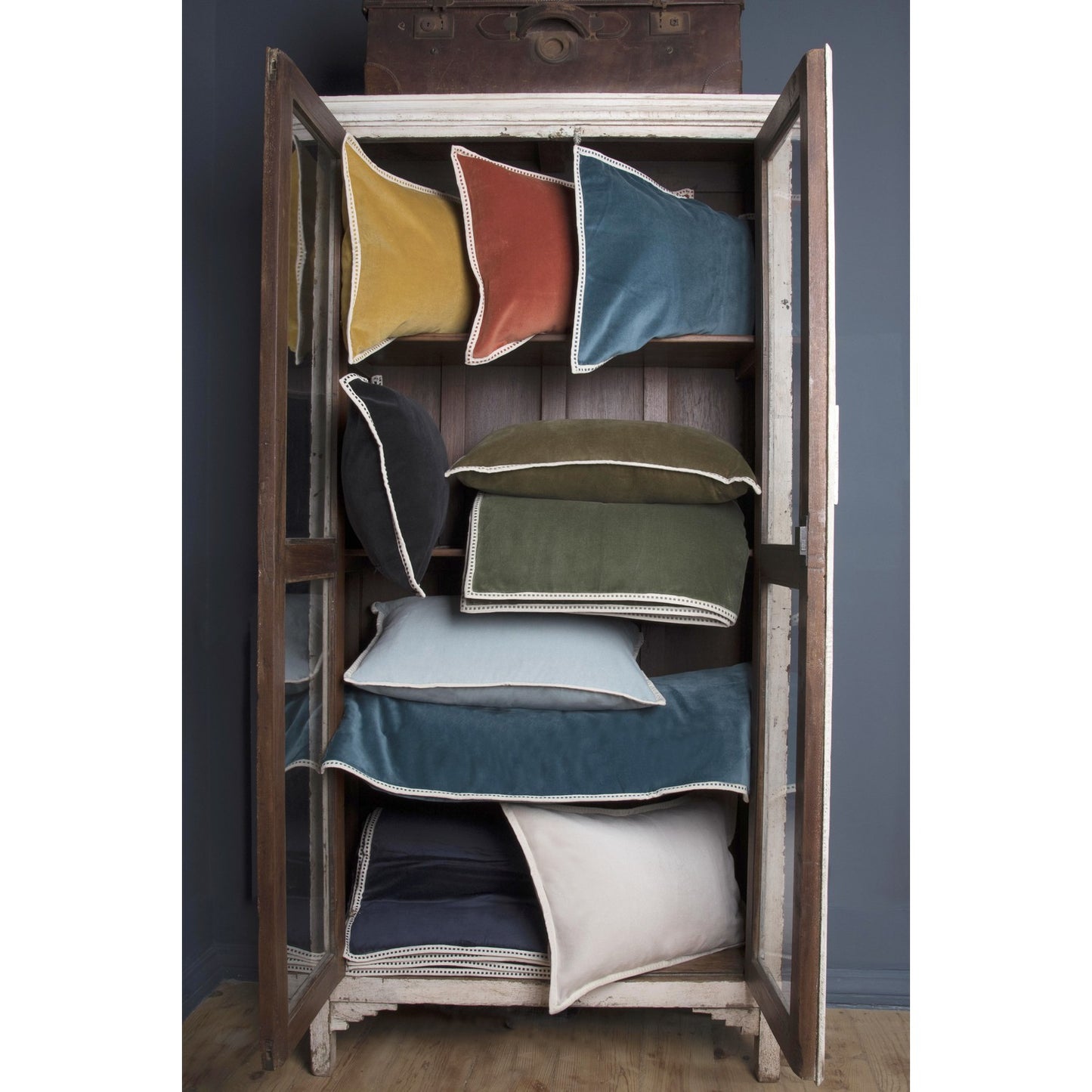 ERIN cotton velvet cushion 60x40