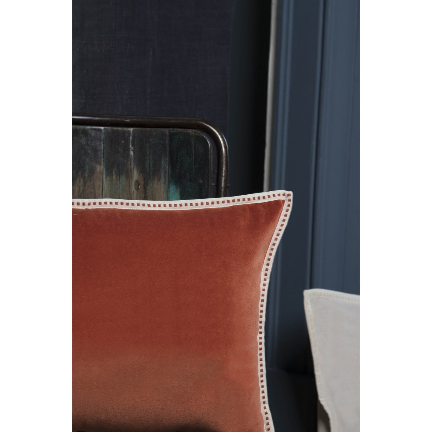 ERIN cotton velvet cushion 60x40