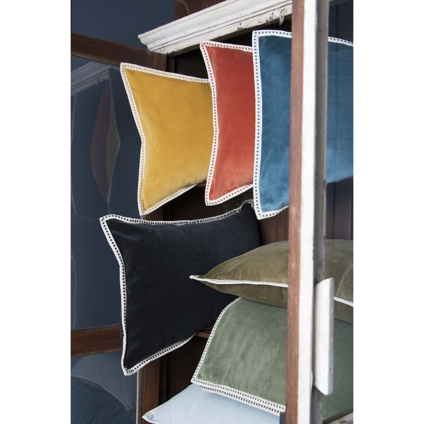 ERIN cotton velvet cushion 60x40