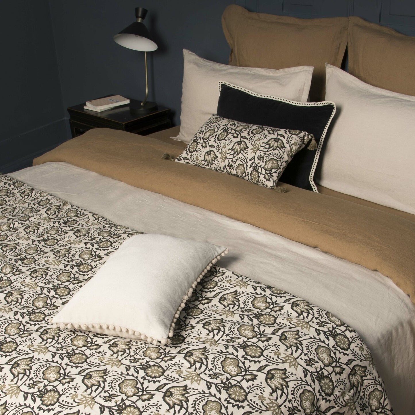 ERIN cotton velvet cushion 60x40