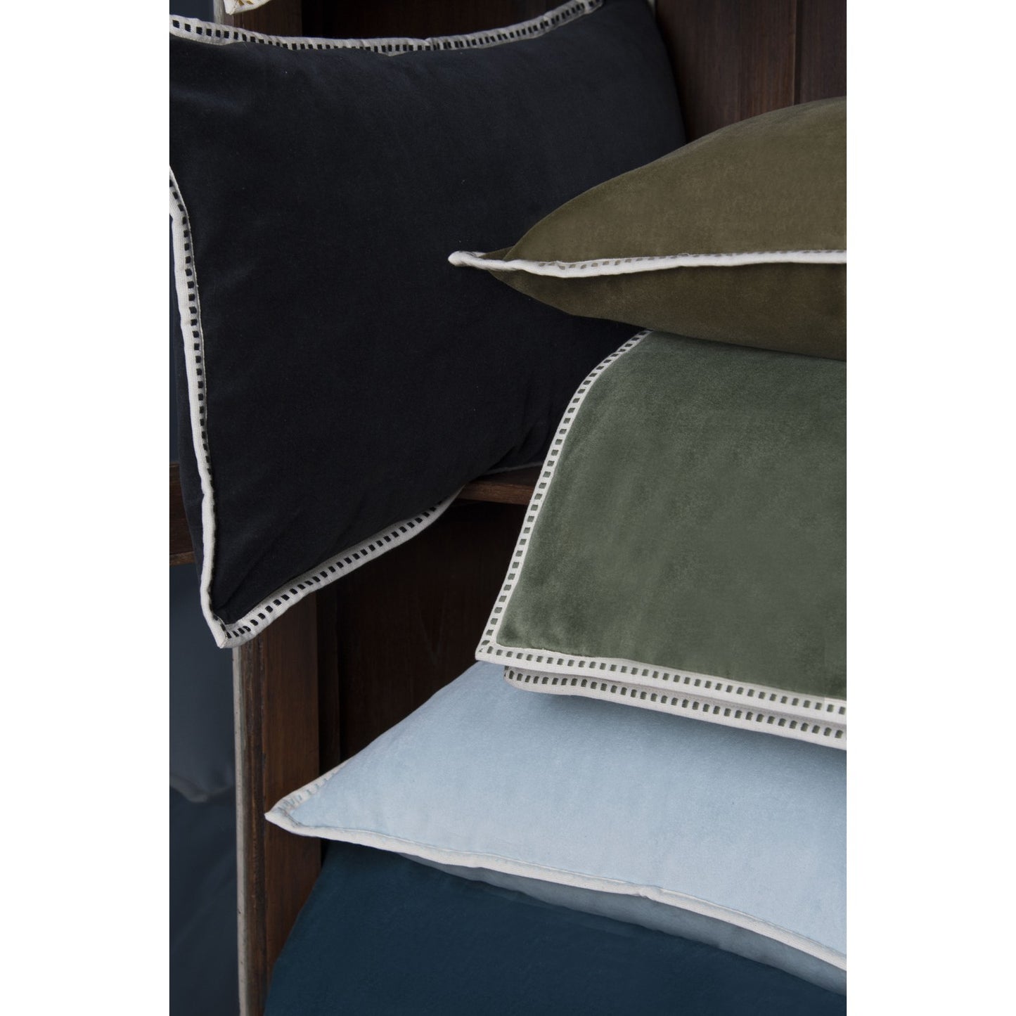 ERIN cotton velvet cushion 60x40