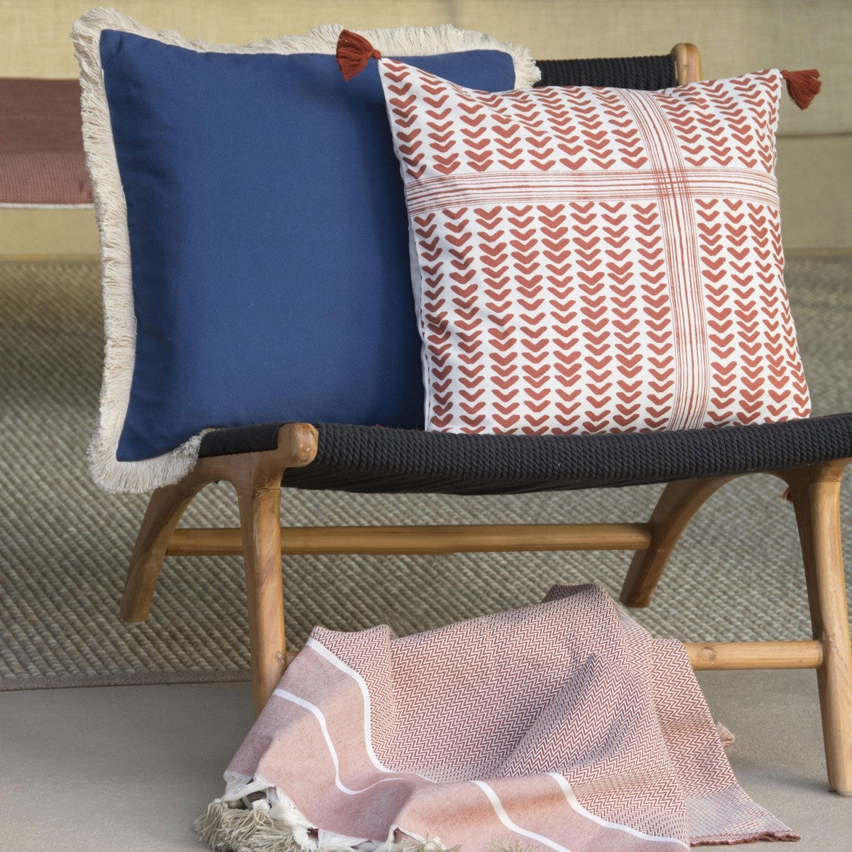Set of 2 cotton cushion covers 50x50 BUDAPEST