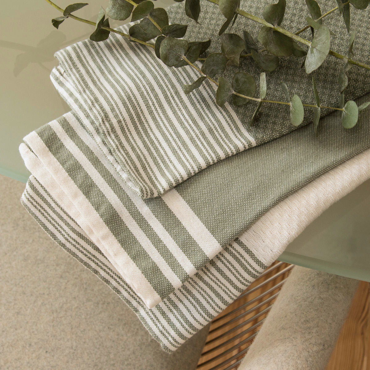 Tea towel (x3) cotton 45x70 MAHDIA