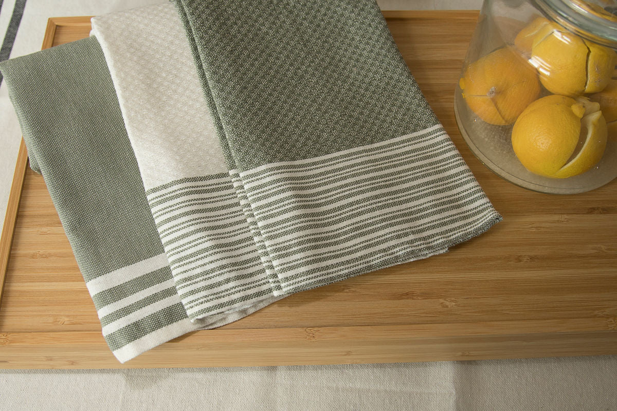 Tea towel (x3) cotton 45x70 MAHDIA