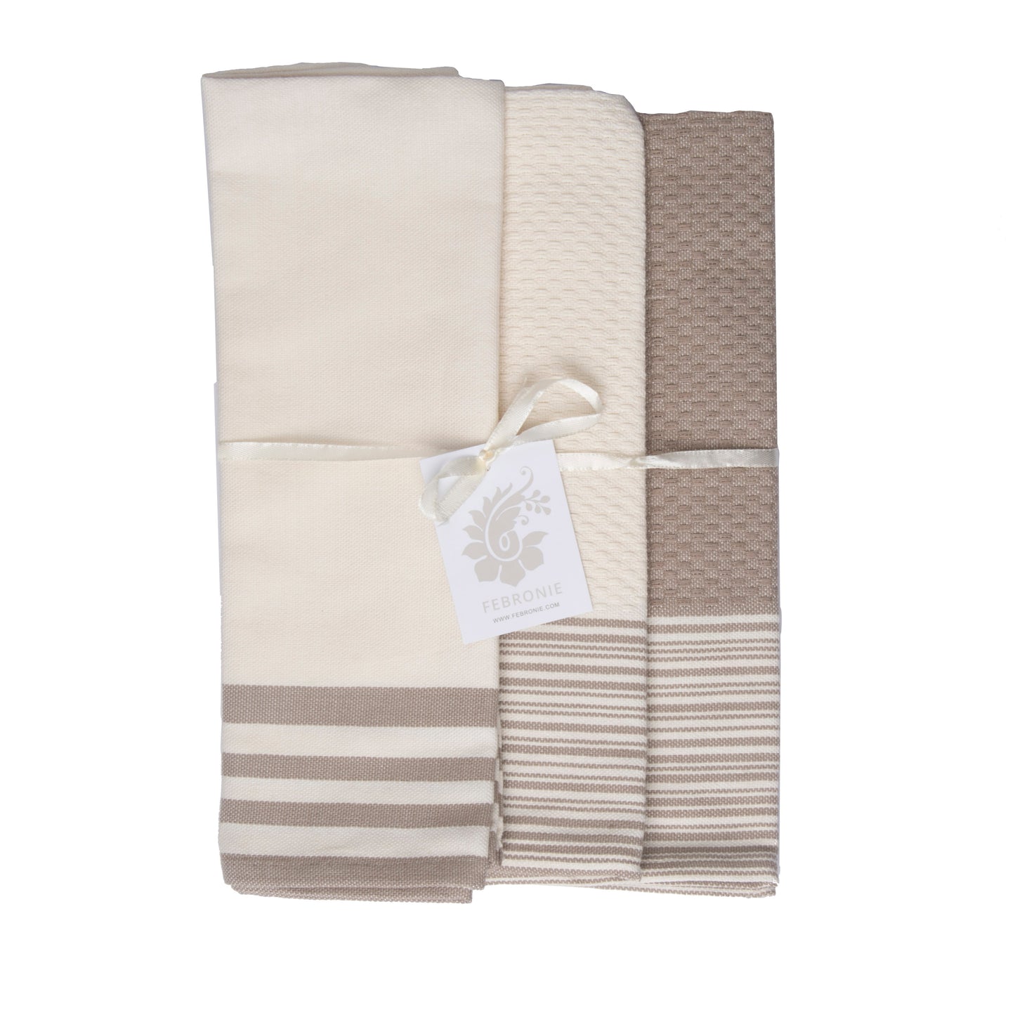Tea towel (x3) cotton 45x70 MAHDIA