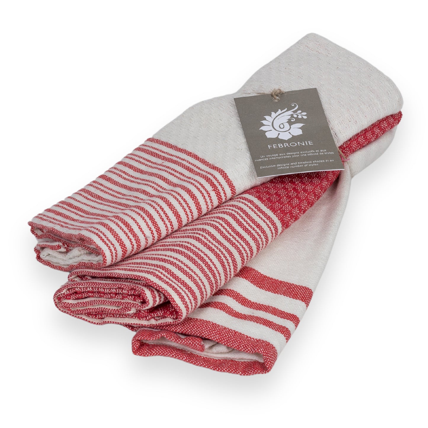 Tea towel (x3) cotton 45x70 MAHDIA