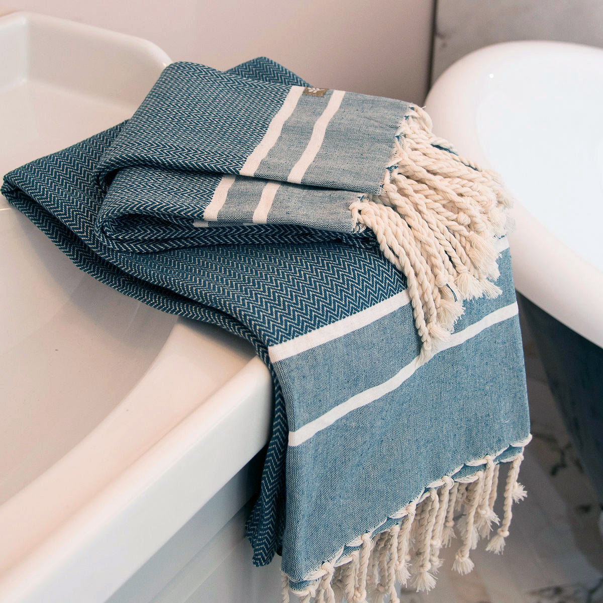 Foutas de bain (1+2) coton 100x200+2(50x80) STOCKHOLM