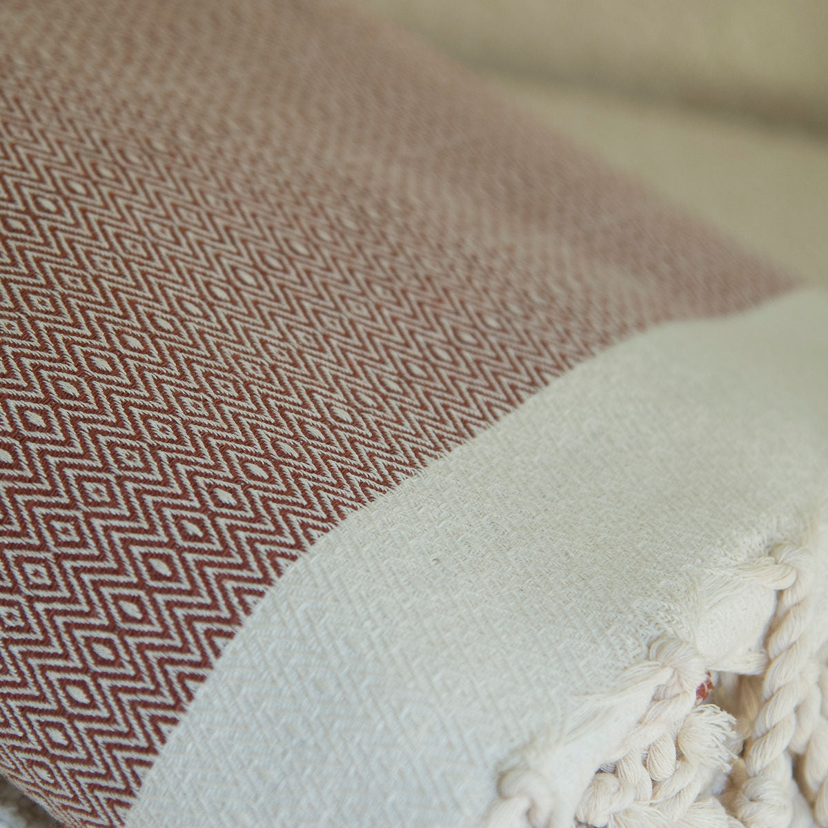 Plaid coton tomette COURCHEVEL
