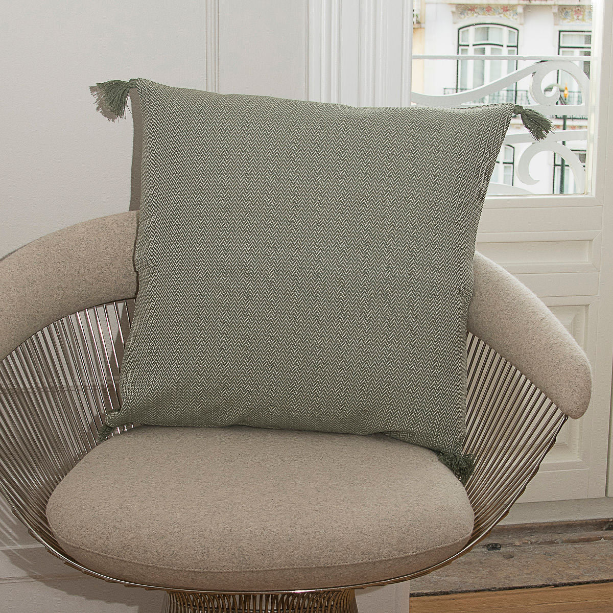 Housse de coussin coton 50x50 STOCKHOLM