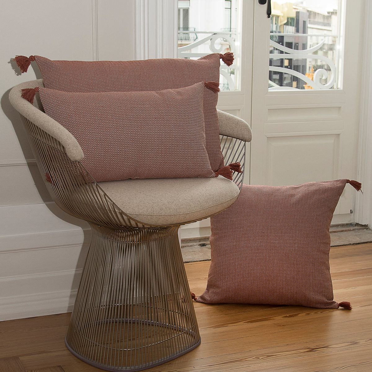 Housse de coussin coton 50x50 STOCKHOLM