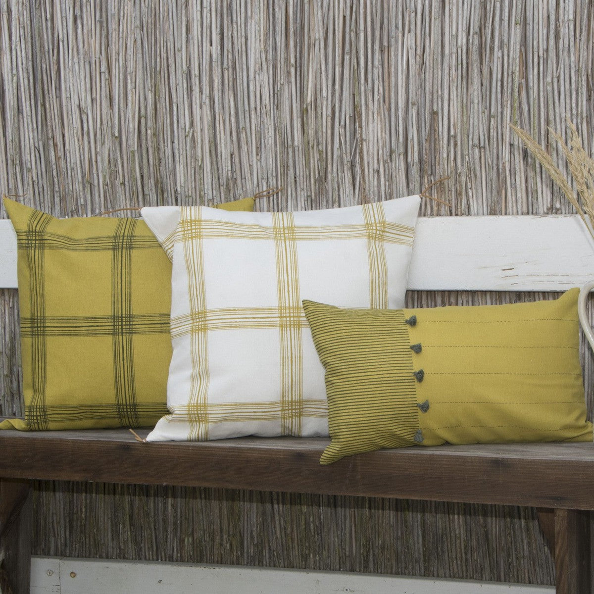 Lot de 2 housses de coussin coton 50x50 MADRAS