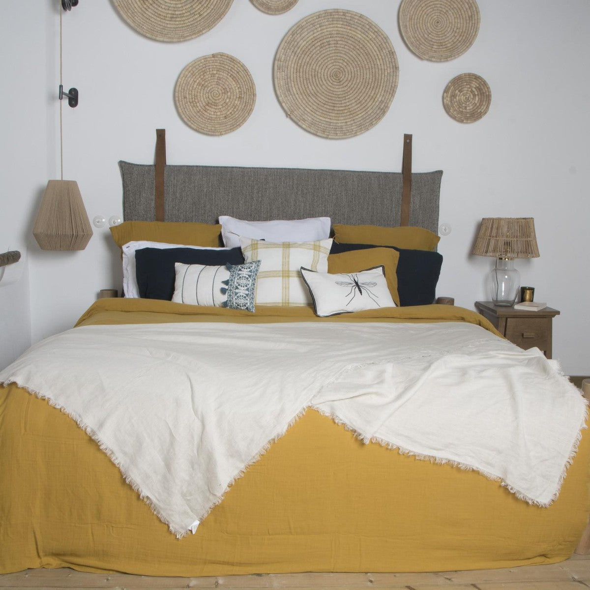 Lot de 2 housses de coussin coton 50x50 MADRAS
