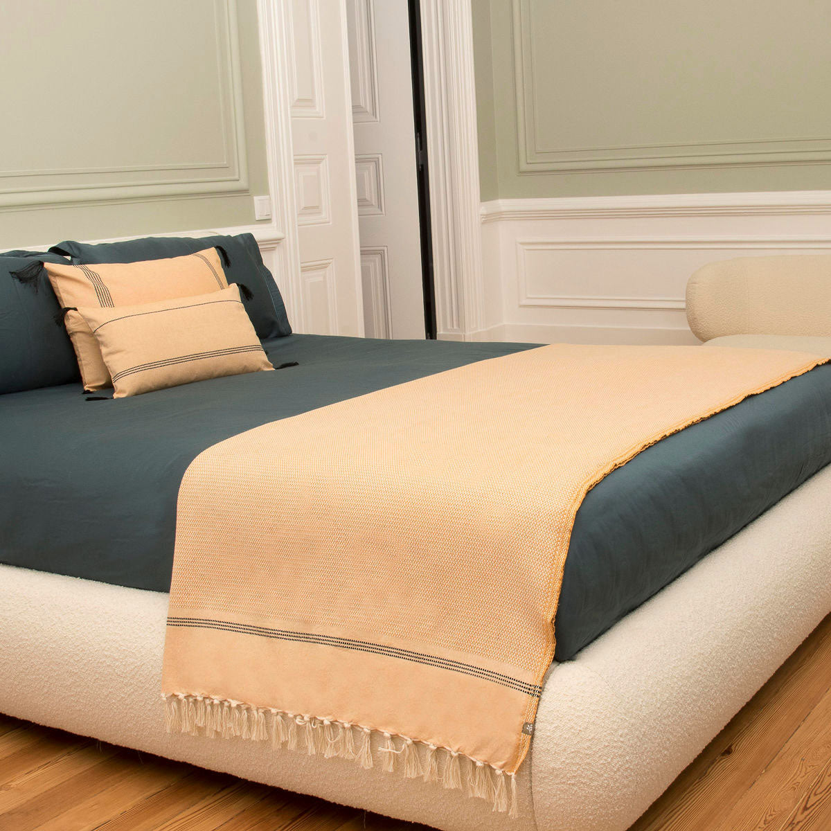 Plaid grand modèle coton HANA 160x250 cm