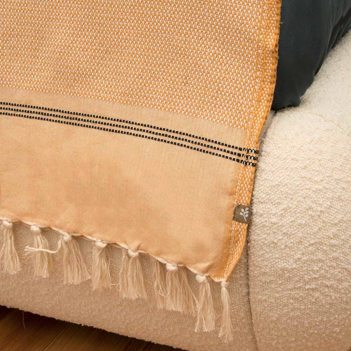 Plaid grand modèle coton HANA 160x250 cm