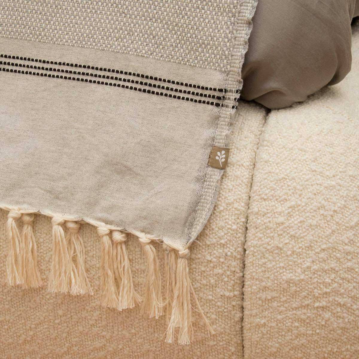 Plaid grand modèle coton HANA 160x250 cm