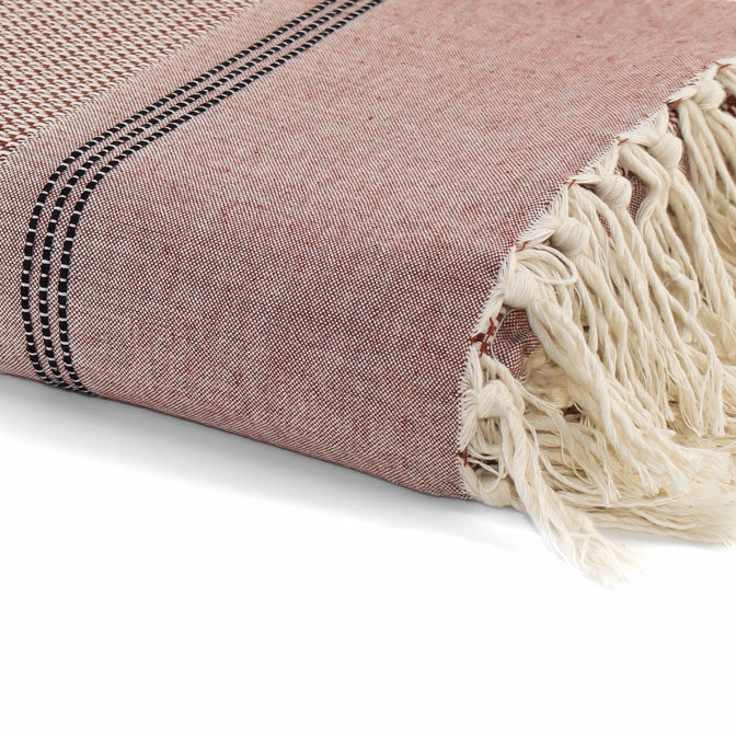 Plaid grand modèle coton HANA 160x250 cm